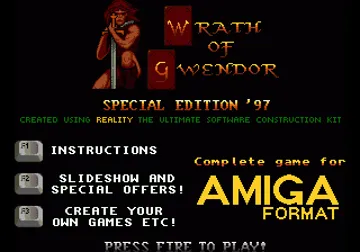 Wrath of Gwendor screen shot title